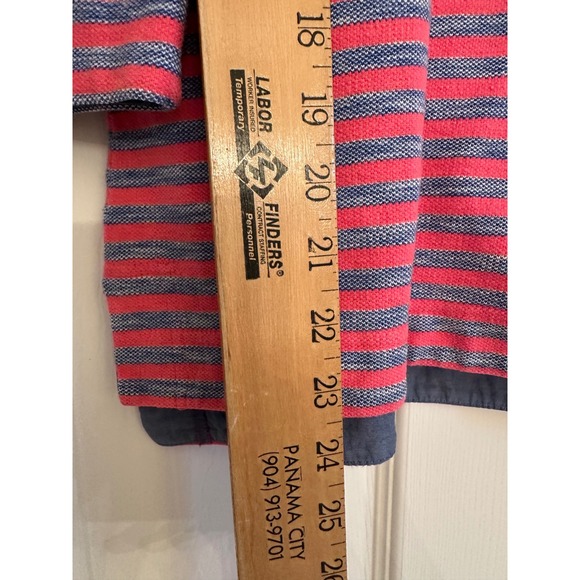 Talbots 3/4 Sleeve Nautical Boatneck Blouse Womens Sz M Petite Striped Tunic Top - Picture 8 of 8